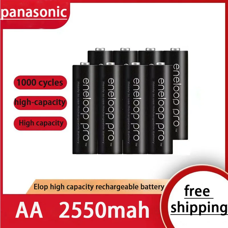 8-64PSNew Panasonic Eneloop 2550mAh AA 1,2 V NI-MH Аккумуляторные Батареи Для Электрических Игрушек Фонарик Камера Предварительно Заряженный Аккумулятор