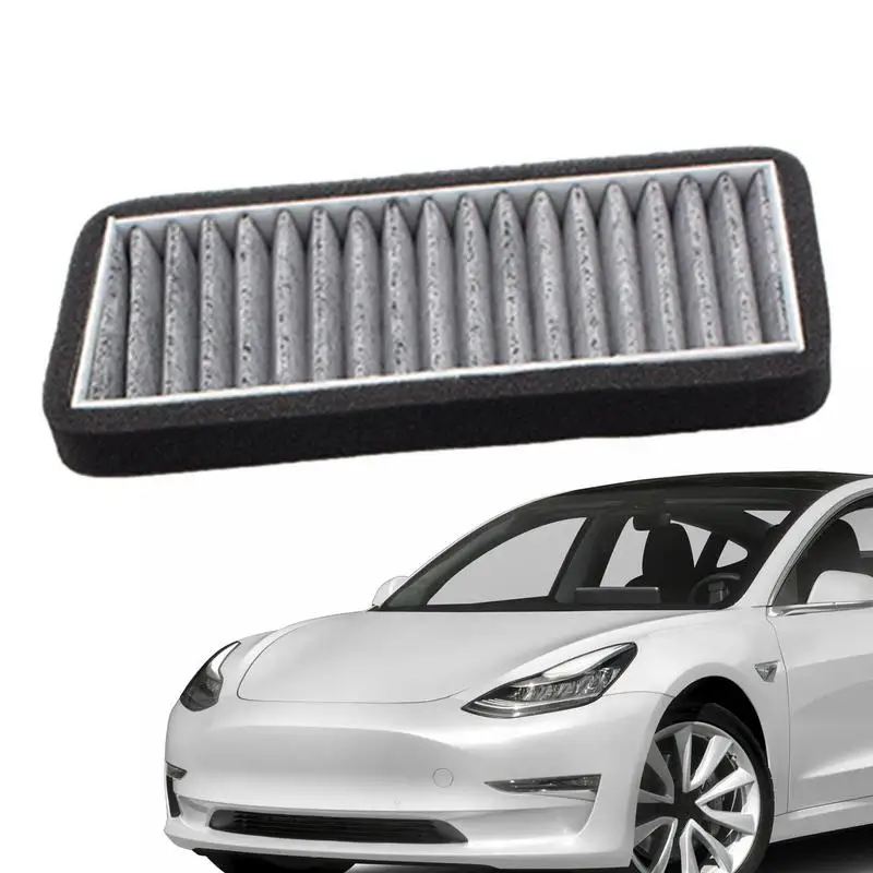 Воздухозаборник Фильтр для Tesla Модель 3 2021-2023 Крышка решетки радиатора Отделка впускного отверстия Внутренние детали для защиты от внешнего потока воздуха без запаха