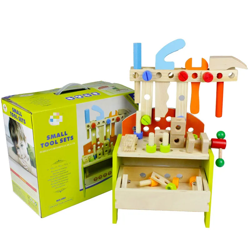 Деревянная многофункциональная игрушка с набором инструментов, набор инструментов для разборки ребенка, набор инструментов для ремонта ребенка, наряд для мальчика-игрушки